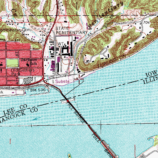 Topographic Map of Penitentiary Creek, IA