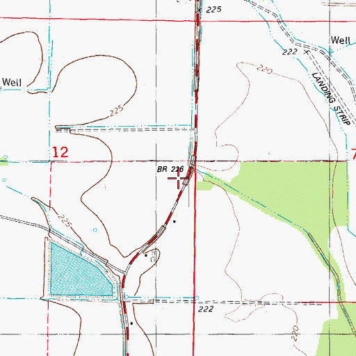 Topographic Map of Bailey School, AR