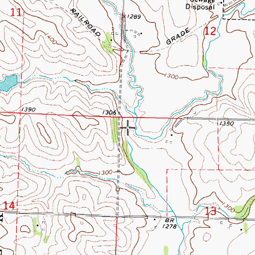 Topographic Map of East Otter Creek, IA