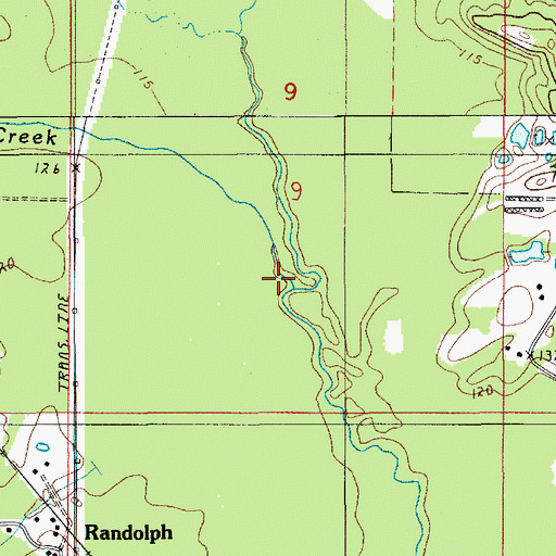 Topographic Map of Beaver Creek, LA