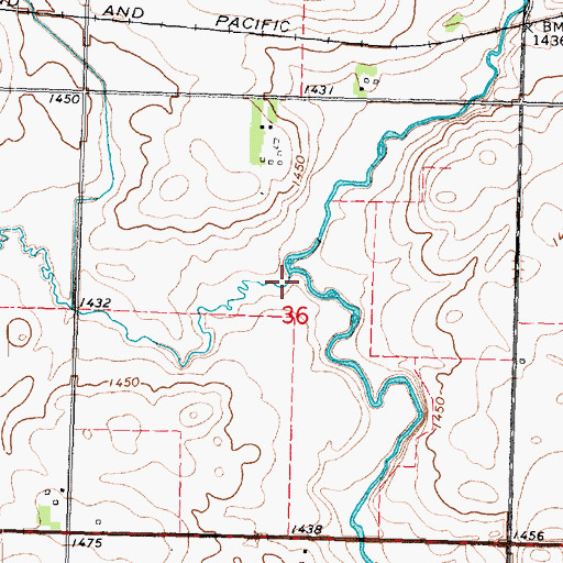 Topographic Map of West Branch Little Sioux River, IA