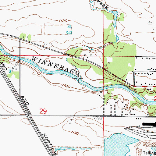 Topographic Map of Wharam Creek, IA