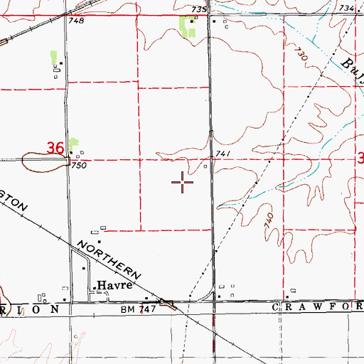 Topographic Map of Johnson County Home, IA
