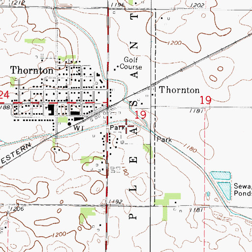 Topographic Map of Ingebretson Park, IA