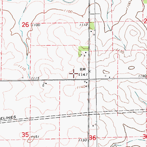 Topographic Map of Summit District School (historical), IA