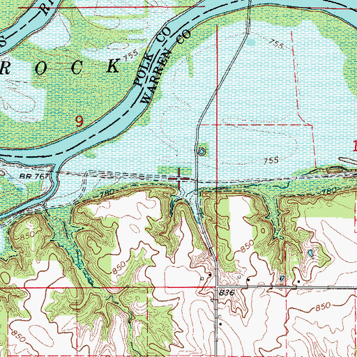 Topographic Map of Ford, IA