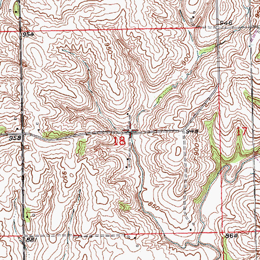 Topographic Map of O'Neill, IA