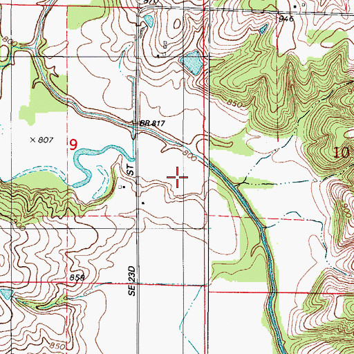 Topographic Map of Ottawa, IA