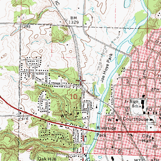 Topographic Map of McKinley School, IA