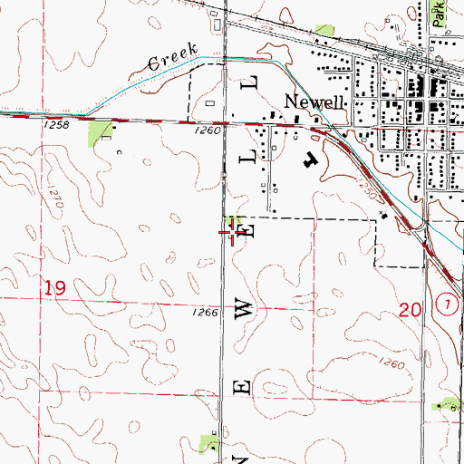 Topographic Map of Iowa State University Allee Experimental Farm, IA