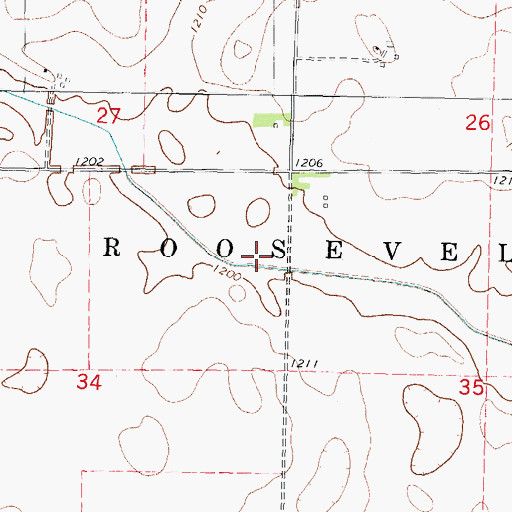 Topographic Map of Drainage Ditch Number 169, IA