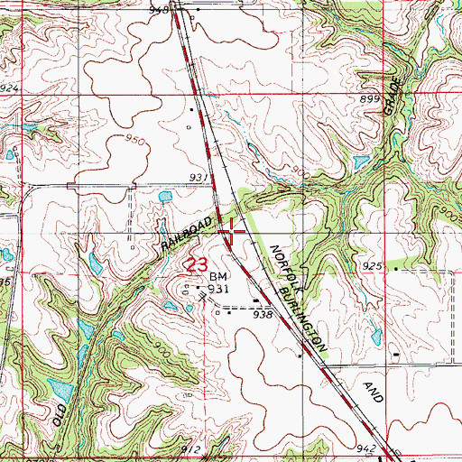 Topographic Map of Rex Number 4, IA