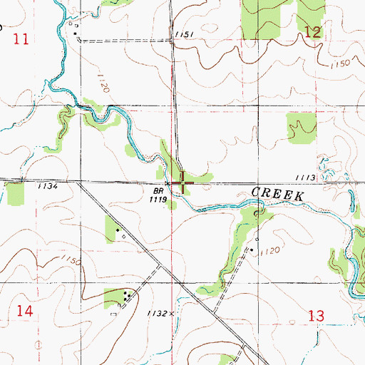 Topographic Map of Zillo, IA