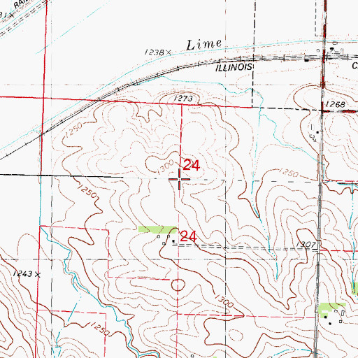 Topographic Map of Wall Lake Municipal Airport (historical), IA