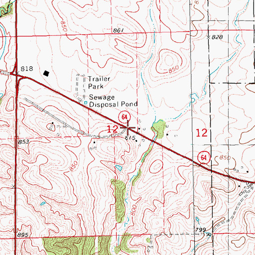 Topographic Map of KLEH-AM (Anamosa), IA