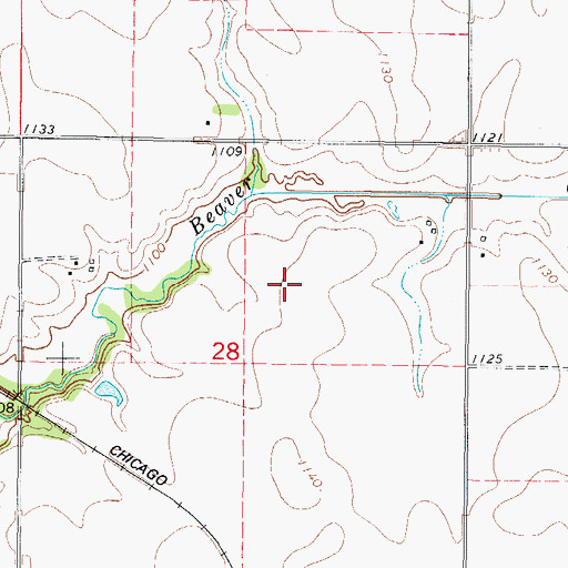 Topographic Map of KRIT-FM (Clarion), IA