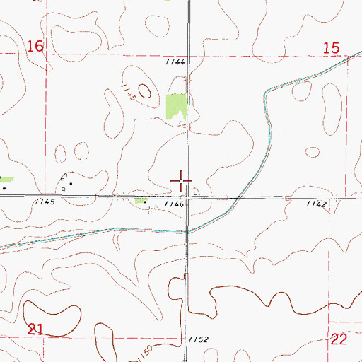 Topographic Map of Township of Boone, IA