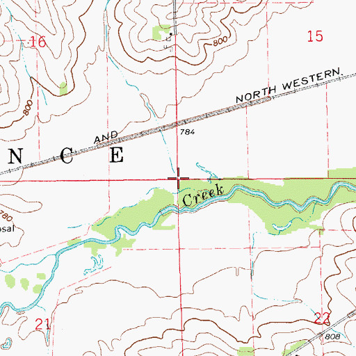 Topographic Map of Township of Florence, IA