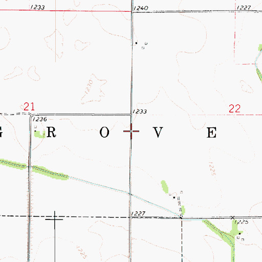 Topographic Map of Township of Grove, IA
