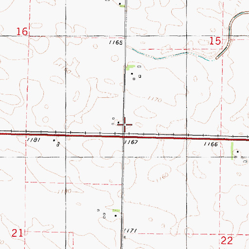 Topographic Map of Township of Harrison, IA