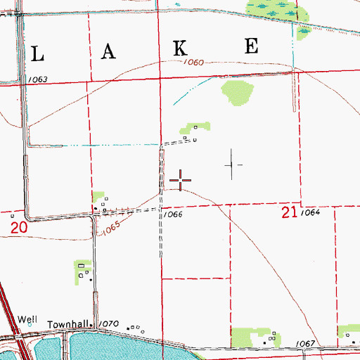 Topographic Map of Township of Lake, IA