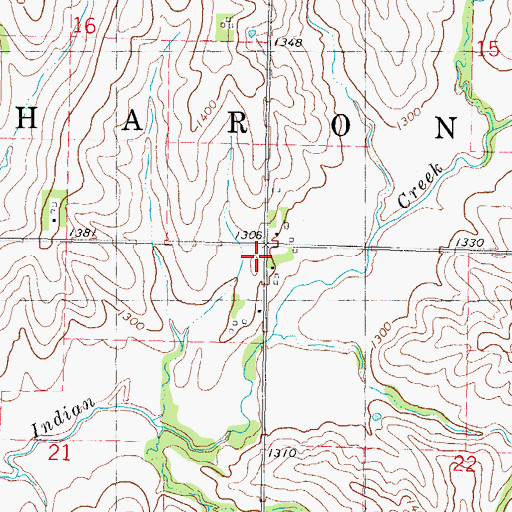 Topographic Map of Township of Sharon, IA