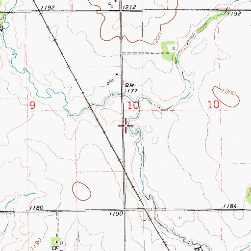 Topographic Map of Township of Washington, IA