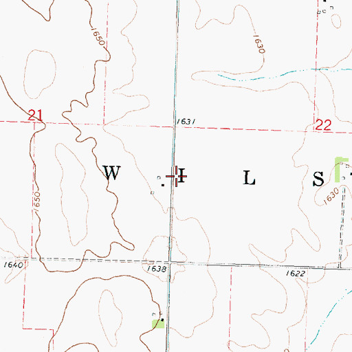 Topographic Map of Township of Wilson, IA