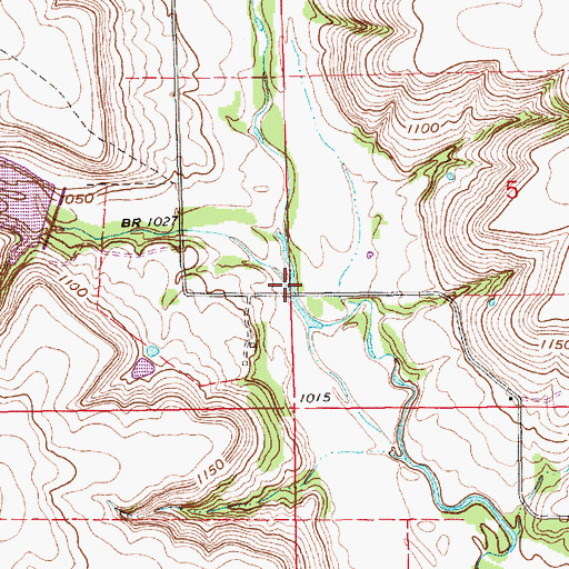 Topographic Map of Jim Creek, KS