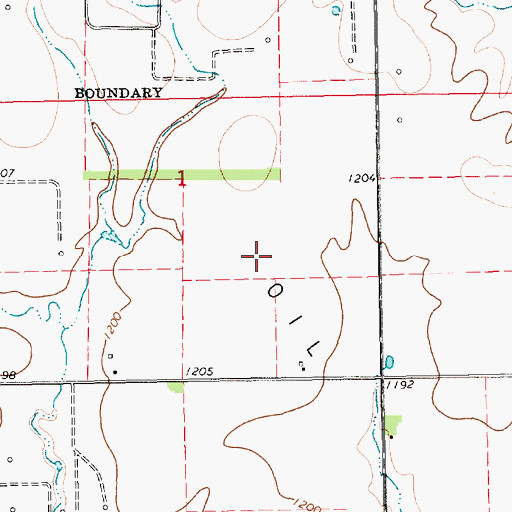 Topographic Map of Murphy Oil Field, KS