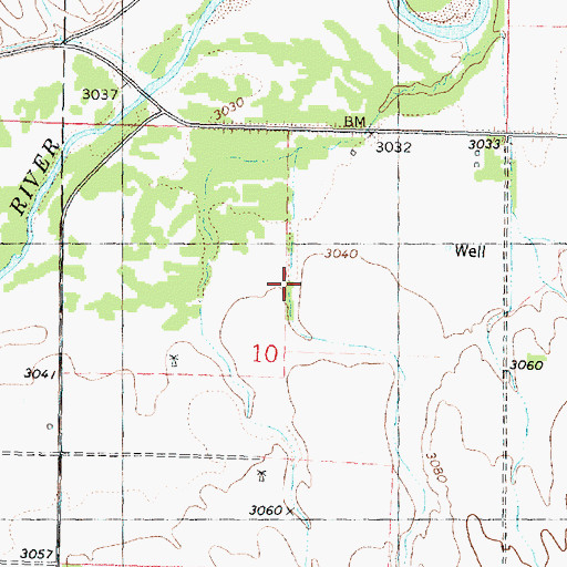 Topographic Map of Henkle Canyon, KS