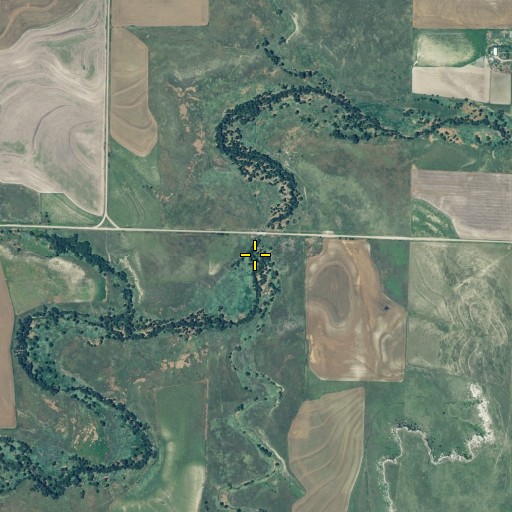 Aerial/Satellite Image of Tipton Canyon, NE