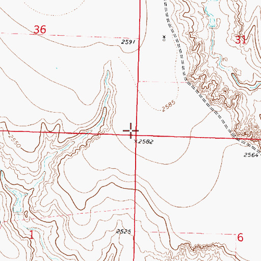 Topographic Map of Township of Jerome, KS
