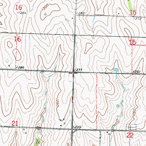 Topographic Map of Township of Gilman, KS