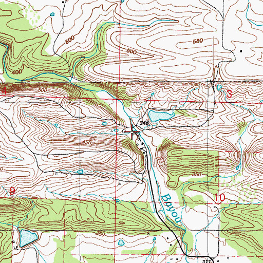 Topographic Map of Camp Windemere, AR