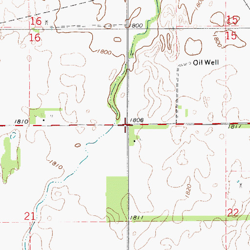 Topographic Map of Township of York, KS