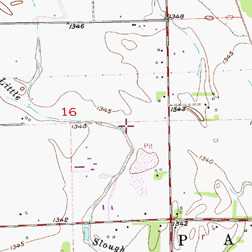 Topographic Map of Township of Park, KS