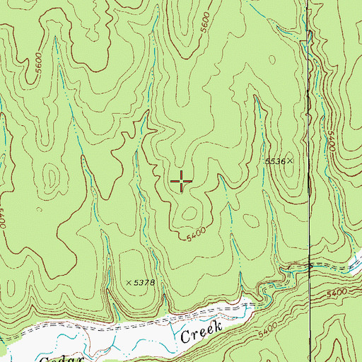 Topographic Map of Fort Apache Reservation, AZ