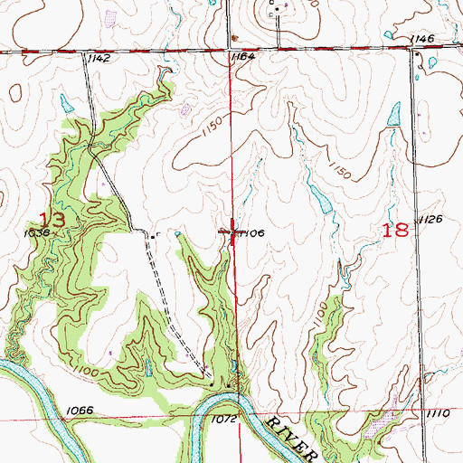 Topographic Map of Township of Jackson, KS