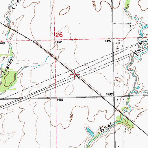 Topographic Map of N N Siding, KS