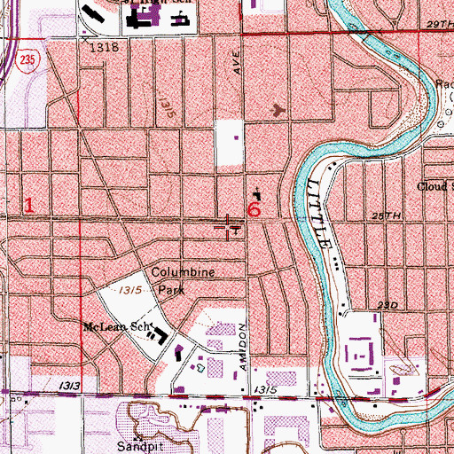 Topographic Map of Beth - Eden Baptist Church, KS