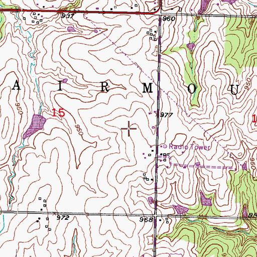Topographic Map of Basehor - Linwood Middle School, KS