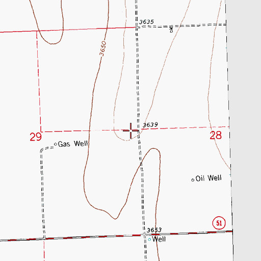 Topographic Map of Pasture Number Nineteen, KS