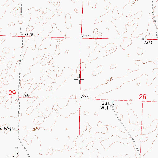Topographic Map of Bridge Pasture, KS