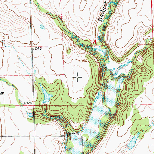 Topographic Map of Heir Airport (historical), KS