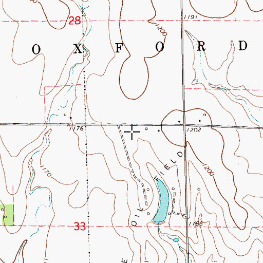 Topographic Map of KBUZ-FM (Arkansas City), KS
