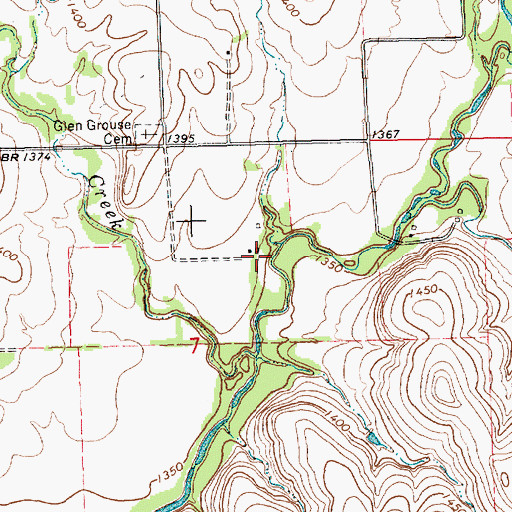 Topographic Map of Glen Grouse (historical), KS