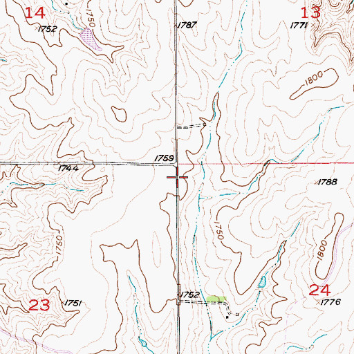 Topographic Map of Masmer (historical), KS