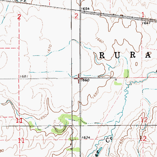 Topographic Map of Maud (historical), KS