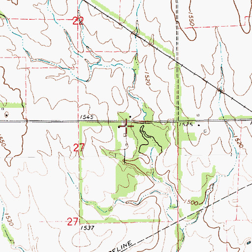 Topographic Map of Mabel (historical), KS